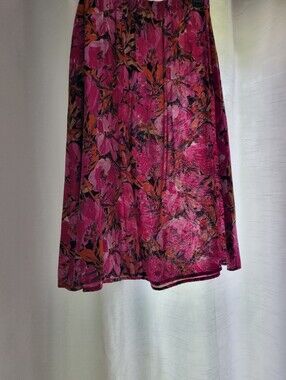 Sag Harbor Pink Floral Circle Skirt
